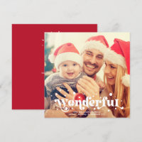 Merveilleux | Moderne Boho Retro Texte Famille Pho