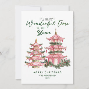 Cartes Pour Fêtes Annuelles Merveilleux temps de l'année Lanterne asiatique No