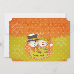 Cartes Pour Fêtes Annuelles Merveilleux Tout Snowmen