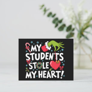 Cartes Pour Fêtes Annuelles Mes étudiants me volent le coeur Noël Noël Enseign