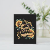 Cartes Pour Fêtes Annuelles Mes personnes préférées m'appellent grand-mère pou (Debout devant)