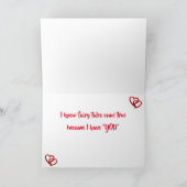 CARTES POUR FÊTES ANNUELLES **MES YEUX RECHERCHENT TOUJOURS POUR VOUS MON AMOU (Intérieur)