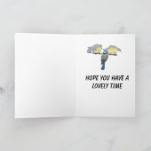 Cartes Pour Fêtes Annuelles Mésange bleue Mère et bébés Pâques (Intérieur)