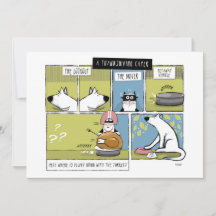 Mésaventure de chien chat à Thanksgiving