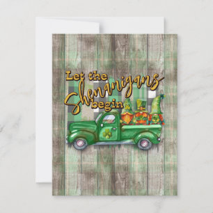 Cartes Pour Fêtes Annuelles Mésaventures de lutins de la Saint-Patrick dans un