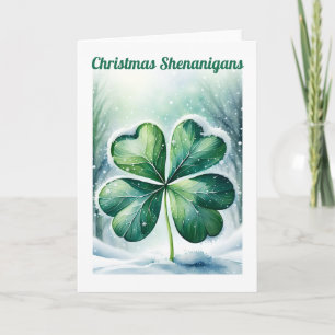 Cartes Pour Fêtes Annuelles Mésaventures de Noël irlandais personnalisées