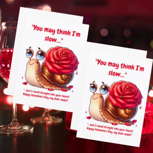 Cartes Pour Fêtes Annuelles Message amusant simple et mignon Valentines d'esca
