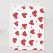 Cartes Pour Fêtes Annuelles Message d'amour de la Saint-Valentin (Dos)