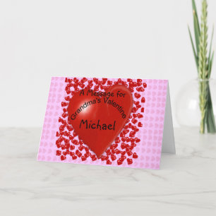 Cartes Pour Fêtes Annuelles Message de la Saint Valentin de grand-mère