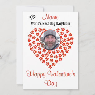 Cartes Pour Fêtes Annuelles Message de la Saint-Valentin personnalisable avec 