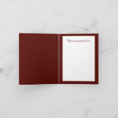 Cartes Pour Fêtes Annuelles Message de pain d'épices de Noël Joyeuses Fêtes (Intérieur)