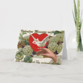 Cartes Pour Fêtes Annuelles Message de Valentine avec la colombe (Dos)