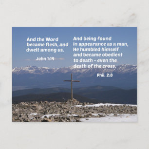 Cartes Pour Fêtes Annuelles Message du berceau à la croix