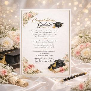 Cartes Pour Fêtes Annuelles Message floral d'inspiration pour la remise des di