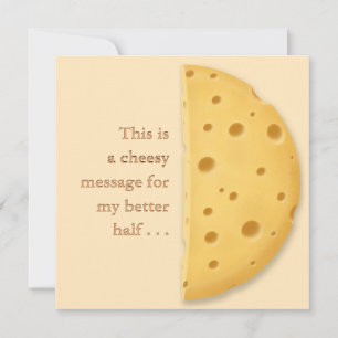 Cartes Pour Fêtes Annuelles Message Fromagère Personnalisable Charmante Romant