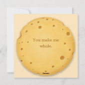 Cartes Pour Fêtes Annuelles Message Fromagère Personnalisable Charmante Romant (Dos)