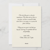 Cartes Pour Fêtes Annuelles Message photo de Noël classique rétro (Dos)