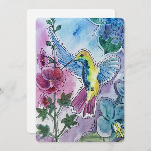 Cartes Pour Fêtes Annuelles Messenger of Joy (Devant / Derrière)