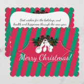 Cartes Pour Fêtes Annuelles Mesure cuillères Noël de la cuisine de (Devant / Derrière)