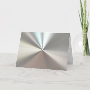 Cartes Pour Fêtes Annuelles Metal d'artistic silver
