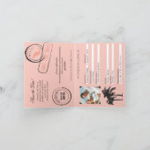 Cartes Pour Fêtes Annuelles Mexique Mariage passeport Enregistrer la date (Intérieur)