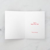 Cartes Pour Fêtes Annuelles Mi-siècle moderne fille célibataire Joyeux Noël Ro (Intérieur)