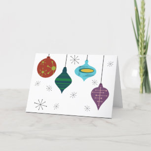 Cartes Pour Fêtes Annuelles Mi-Siècle Moderne Suspendu Ampoules d'ornement de 