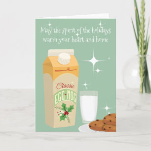 Cartes Pour Fêtes Annuelles Mi-Siècle Vacances Spiritueux Noël Rétro