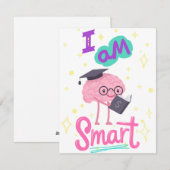 CARTES POUR FÊTES ANNUELLES MI SMART BRAIN, ÉTUDIANT (Devant / Derrière)