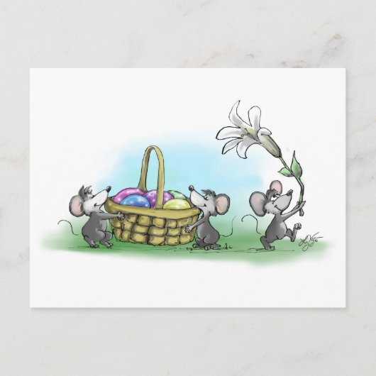 Cartes Pour Fêtes Annuelles Mic, Mac et Moe's Happy Easter (Devant)