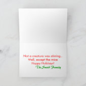 Cartes Pour Fêtes Annuelles Mice de Noël (Intérieur)