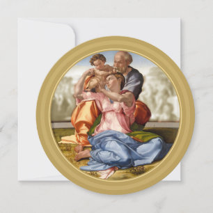 Cartes Pour Fêtes Annuelles Michelangelo 1507 FAMILLE SAINTE
