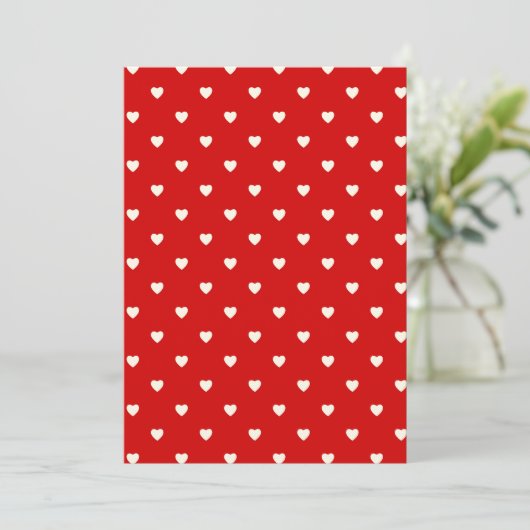 Cartes Pour Fêtes Annuelles Micro Cœurs (Debout devant)