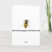 Cartes Pour Fêtes Annuelles Miel Bee (Dos)