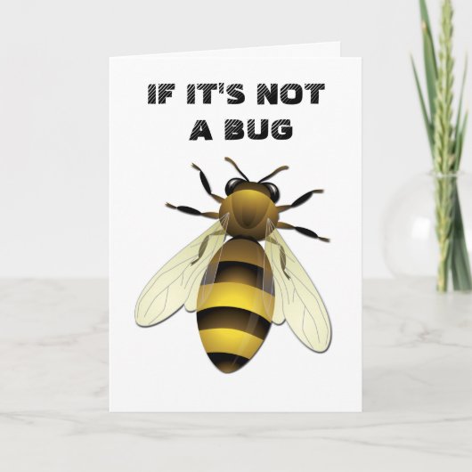 Cartes Pour Fêtes Annuelles Miel Bee (Devant)