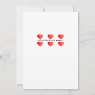 Cartes Pour Fêtes Annuelles Mieux ensemble, style classique toujours