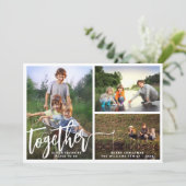 Cartes Pour Fêtes Annuelles Mieux Ensemble Trois Photos (Debout devant)