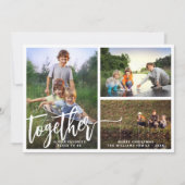 Cartes Pour Fêtes Annuelles Mieux Ensemble Trois Photos (Devant)