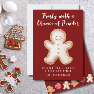 Cartes Pour Fêtes Annuelles Mignon Biscuit de Noël Drôle de Cuisine de Noël Fa