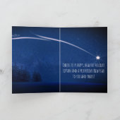 Cartes Pour Fêtes Annuelles Mignon Chien Noir Et Blanc Endormi Ciel Étoilé Sur (Intérieur)