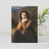 Cartes Pour Fêtes Annuelles Mignon Innocence d'une adolescente, Bouguereau (Debout devant)