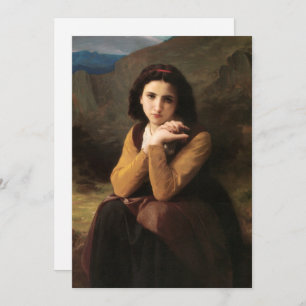 Cartes Pour Fêtes Annuelles Mignon Innocence d'une adolescente, Bouguereau