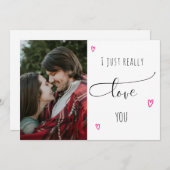 Cartes Pour Fêtes Annuelles mignon je vous aime romantique Saint Valentin/ ann (Devant / Derrière)