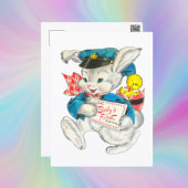 Cartes Pour Fêtes Annuelles mignon Joyeux premier lapin de Pâques