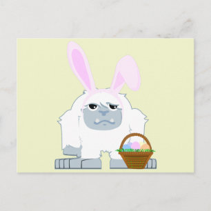Cartes Pour Fêtes Annuelles mignon Pâques Yeti