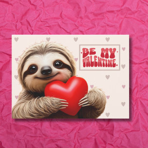 Cartes Pour Fêtes Annuelles Mignon paresseux "Je t'aime tellement lent" Saint-