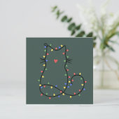 Cartes Pour Fêtes Annuelles Mignonne Chat Noël Chat Maman Amusante Amoureux de (Debout devant)