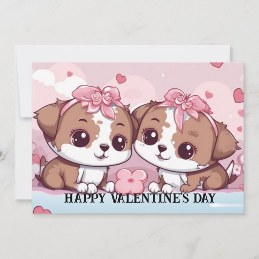 Cartes Pour Fêtes Annuelles Mignonne et drôle Saint Valentin pour les enfants (Devant)