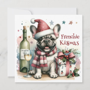 Cartes Pour Fêtes Annuelles Mignonne French Bulldog Noël Frenchie Funny Noël