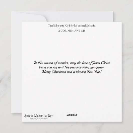 Cartes Pour Fêtes Annuelles Mignonne Noël Golden Retriever Puppies Christian (Dos)